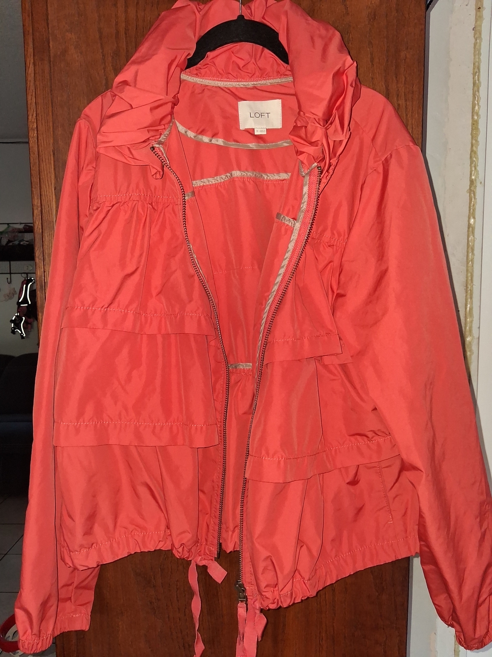LOFT Coral-Pink Utility Anorak